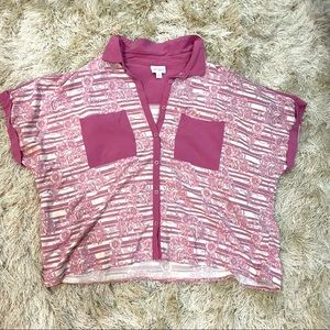 LulaRoe button down tshirt
